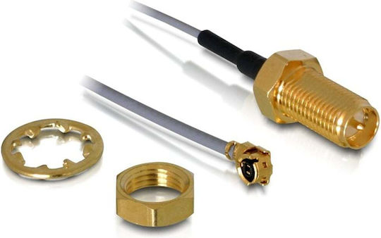 DeLock Καλώδιο Κεραίας WiFi RP-SMA Male - I-PEX 0.2m (88340)