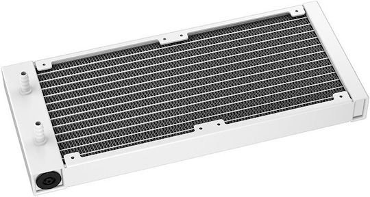 Deepcool LQ240 WH Υδρόψυξη Επεξεργαστή Μονού Ανεμιστήρα 120mm με ARGB Φωτισμό Λευκή