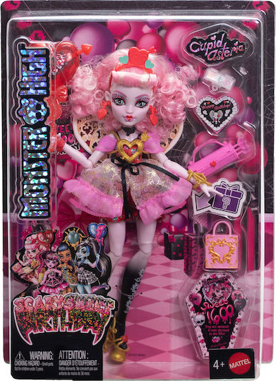 Mattel Monster High Scary Sweet Birthday Cupid Κούκλα για 4+ Ετών 29εκ. JBG77