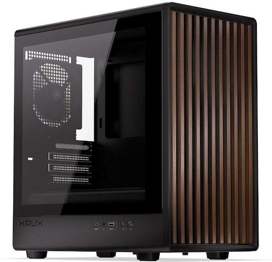 Krux Helio Micro Tower Κουτί Υπολογιστή Μαύρο