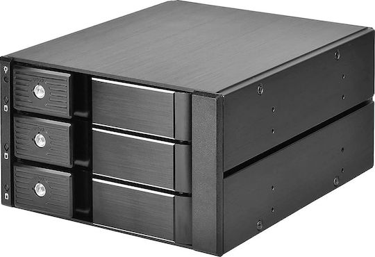 Silverstone 2x 5.25" device bay to three 3.5" SAS-12G / SATA 6Gbit/s trayless hot-swap cage