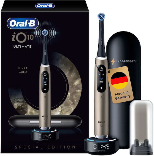 Oral-B Io10 Ηλεκτρική Οδοντόβουρτσα με Αισθητήρα Πίεσης Χρυσή