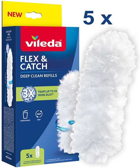 Vileda Ανταλλακτικό Σκούπας Flex&catch 5τμχ