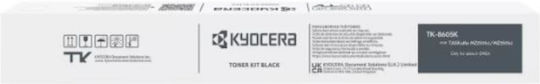 Kyocera TK-8605 Γνήσιο Toner Laser Εκτυπωτή Μαύρο 30000 Σελίδων 1T0C2M0NL1