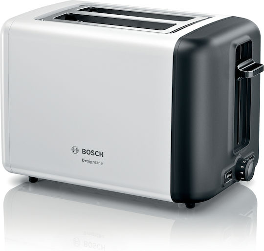 Bosch TAT3P421 Φρυγανιέρα 2 Θέσεων 970W Λευκή