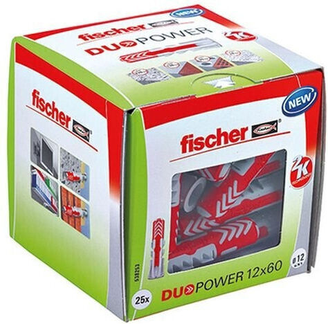 fischer Duopower Ούπα Πλαστικό 12x60mm 25τμχ 538253