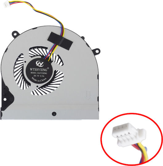 Ανεμιστηράκι Laptop Gpu Cooling Fan Asus Rog Strix Gl502vm Tuf Fx502vm Fx502vd Fx502ve Fx60v Fx60vm Zx60v Zx60vm S5vs S5vm Ef75070ss1-c481-s9a 13n1-0sp0201 13nb00r0p02011 13nb0dr0p02011 Thin 0.8cm 4pin Κωδ.81605
