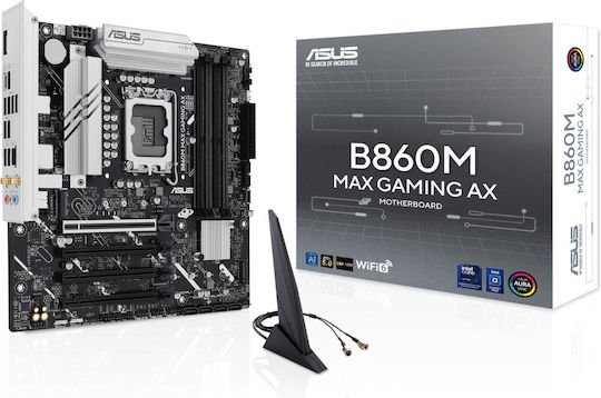 Asus B860M Max Gaming AX Wi-Fi Motherboard Micro ATX με Intel 1851 Socket