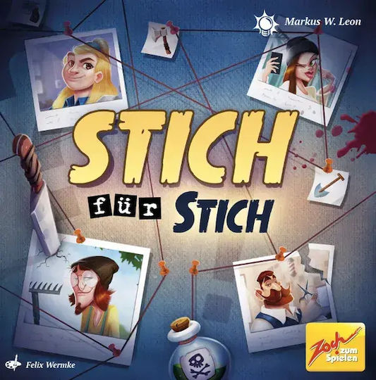 Επιτραπέζιο Παιχνίδι Stitch by Stitch Deduction and Mystery για 3-4 Παίκτες 10+ Ετών (EN) Zoch zum Spielen