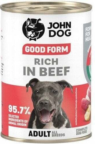 John Dog Υγρή Τροφή Σκύλων με Βοδινό 400gr