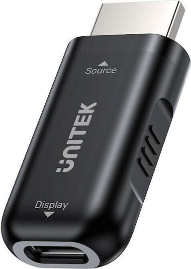 Unitek Μετατροπέας HDMI male σε USB-C female 1τμχ V1187BBK01
