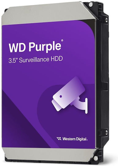 Western Digital Purple 4TB HDD Σκληρός Δίσκος 3.5" SATA III 5400rpm με 256MB Cache για Καταγραφικό WD44PURZ