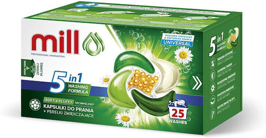Mill Απορρυπαντικό Ρούχων (25 Κάψουλες)