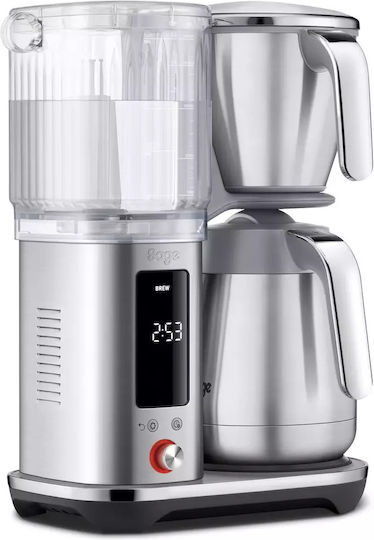 Sage Καφετιέρα Γαλλικού Χειρός Ανοξείδωτη Ασημί 1.7lt