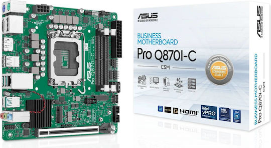 Asus PRO Q870I-C-CSM Motherboard Mini ITX με Intel 1851 Socket 90MB1MPP-M0EAYC