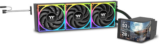 Thermaltake MAGCurve 360 Ultra AIO Υδρόψυξη Επεξεργαστή Τριπλού Ανεμιστήρα 120mm για Socket AM4/AM5/1700/1200/115x με ARGB Φωτισμό