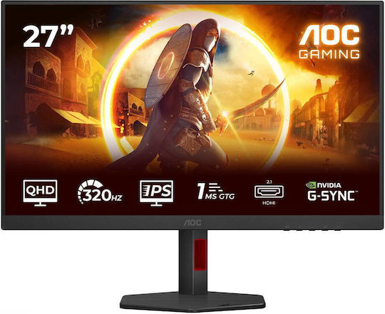 AOC Q27G4SRU HDR Gaming Monitor 27" QHD 2560x1440 320Hz με Χρόνο Απόκρισης 1ms GTG