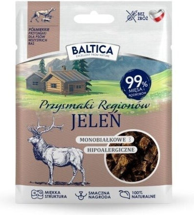 Baltica Przysmaki Regionów Półmiękkie Jeleń 30g Ba5