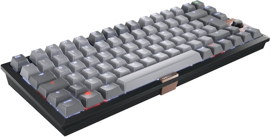 Cherry TAS KW 300 MX Ασύρματο Gaming Πληκτρολόγιο 75% με RGB φωτισμό (Αγγλικό US) Γκρι