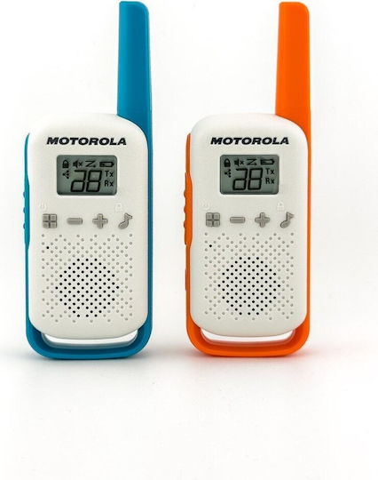 Motorola Talkabout T42 Ασύρματος Πομποδέκτης PMR με Μονόχρωμη Οθόνη Σετ 2τμχ Blue,Orange