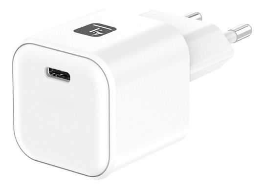 Techly Φορτιστής Χωρίς Καλώδιο με Θύρα USB-C 65W Power Delivery Λευκός (IPW-USB-G65C)