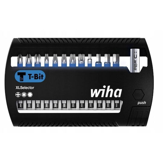 Wiha Wiha Bit Set Xlselector T-bit 50mm 13-piece Black Blue Ph Tx H