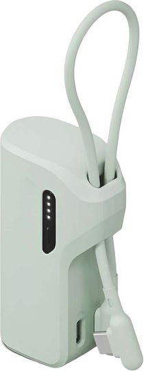 Cygnett Thumboost Power Bank 5000mAh 20W με 2 Θύρες USB-C Πράσινο