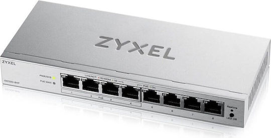 Zyxel GS1200-8HP v3 Managed L2 PoE Switch με 8 Θύρες Gigabit (1Gbps) Ethernet
