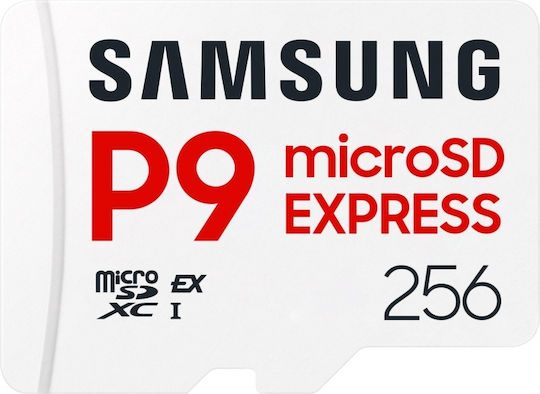 Samsung P9 Express microSDXC 256GB Class 10 U3 V30 A1 UHS-I