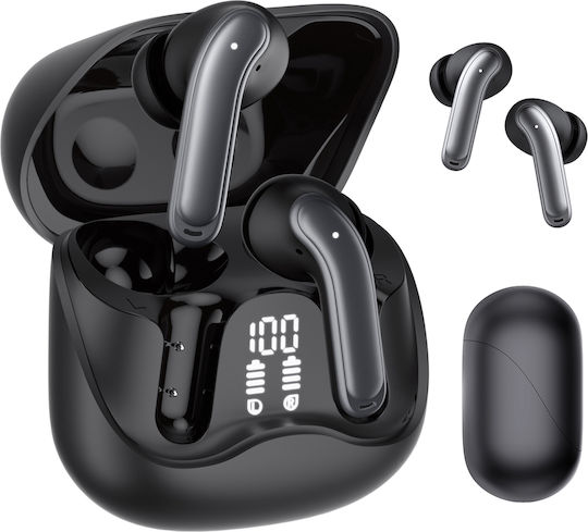 Audiocore AC591 Pro In-ear Bluetooth Handsfree Ακουστικά με Θήκη Φόρτισης Μαύρα
