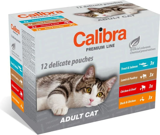 Inaba Υγρή Τροφή για Γάτες με Κοτόπουλο, Σολομό και Τόνο χωρίς Σιτηρά 10x40gr