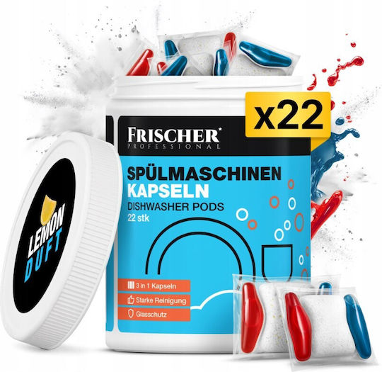 Frischer 22 Κάψουλες Πλυντηρίου Πιάτων FR00259_22_15g