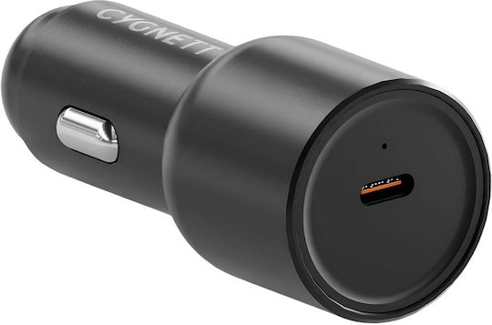 Cygnett 65w Usb-c Car Charger Power Delivery Black