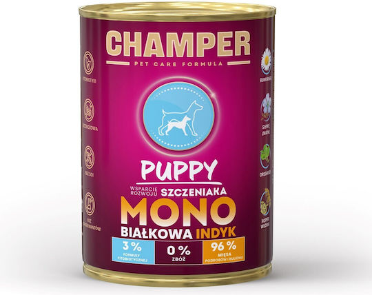 Dog Food Υγρή Τροφή για Κουτάβια με Γαλοπούλα χωρίς Σιτηρά 400gr