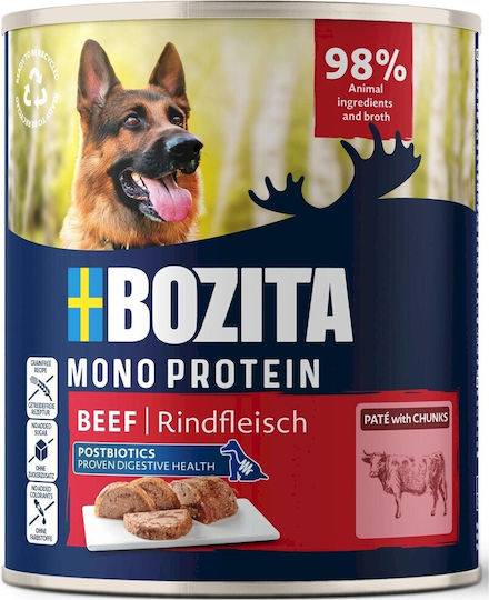 Bozita Υγρή Τροφή Σκύλων με Βοδινό χωρίς Σιτηρά 800gr