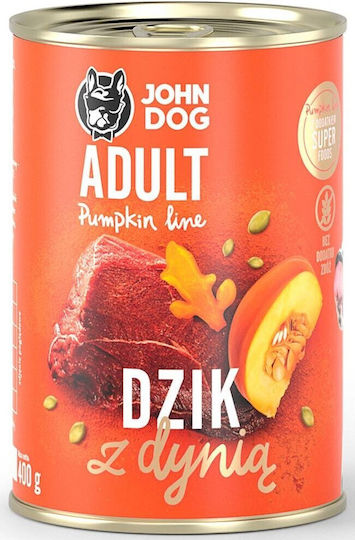 John Dog Υγρή Τροφή Σκύλων με Κολοκύθα και Αγριογούρουνο 400gr