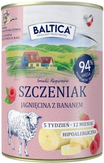 Baltica Υγρή Τροφή για Κουτάβια με Αρνί χωρίς Σιτηρά 400gr