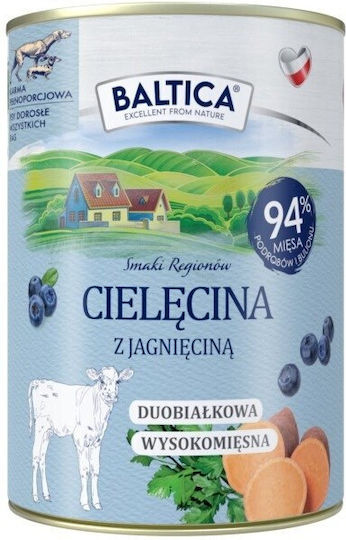 Baltica Υγρή Τροφή Σκύλων με Αρνί χωρίς Σιτηρά 400gr