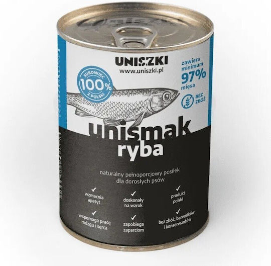 Uniszki Υγρή Τροφή Σκύλων με Ψάρι χωρίς Σιτηρά 410gr