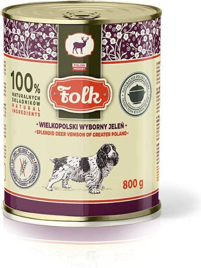 Dog Food Υγρή Τροφή Σκύλων με Ελάφι χωρίς Σιτηρά 800gr