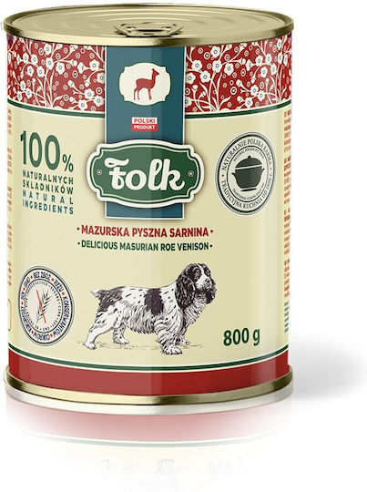 Dog Food Υγρή Τροφή Σκύλων με Ελάφι χωρίς Σιτηρά 800gr