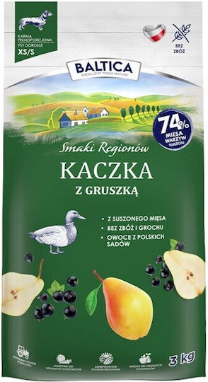 Baltica 3kg Ξηρά Τροφή Σκύλων Μικρόσωμων Φυλών με Πάπια