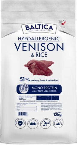 Baltica 12kg Ξηρά Τροφή Σκύλων Μεσαίων Φυλών με Ρύζι