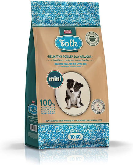 Dog Food 10kg Ξηρά Τροφή χωρίς Σιτηρά για Κουτάβια Μικρόσωμων Φυλών με Κουνέλι και Λαγό