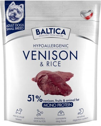 Baltica 1kg Ξηρά Τροφή για Ενήλικους Σκύλους Μικρόσωμων Φυλών με Ρύζι