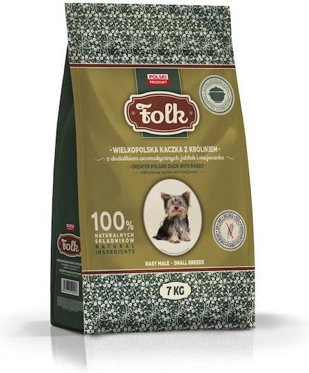 Dog Food 7kg Ξηρά Τροφή Σκύλων Μικρόσωμων Φυλών με Πάπια, Κουνέλι και Λαγό
