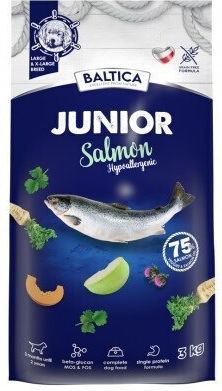 Baltica 3kg Ξηρά Τροφή χωρίς Σιτηρά για Κουτάβια Μεγαλόσωμων Φυλών με Σολομό