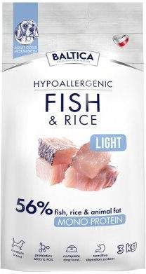 Baltica 3kg Ξηρά Τροφή Διαίτης Στειρωμένων Σκύλων Μεσαίων Φυλών με Ψάρια και Ρύζι