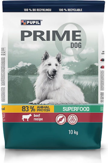 Dog Food 10kg Ξηρά Τροφή για Ενήλικους Σκύλους με Βοδινό και Λαχανικά