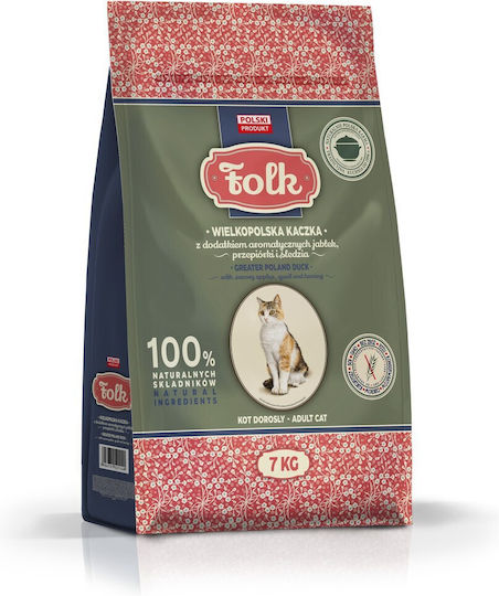 Ξηρά Τροφή Γάτας με Πάπια / Ορτύκι / Ρέγγα / Μήλο 7kg